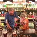 Alan and Sylvia pull pints, The BSCC at the Mellis Railway and The Swan, Brome, Suffolk - 8th June 2017