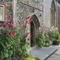 Nice flowers outside St Stephen's Church, Isobel's Choral Flash Mob, Norwich, Norfolk - 17th June 2017