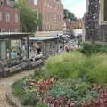 A view down Rampant Horse Street from St. Stephen's, Isobel's Choral Flash Mob, Norwich, Norfolk - 17th June 2017