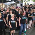 The choir outside TopShop and TopMan, Isobel's Choral Flash Mob, Norwich, Norfolk - 17th June 2017