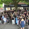 The choice breaks up after its singing, Isobel's Choral Flash Mob, Norwich, Norfolk - 17th June 2017