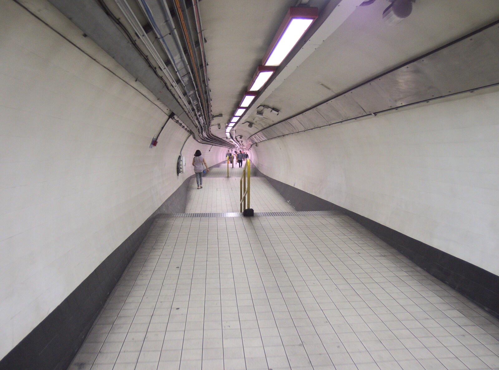 A long tunnel to the Waterloo & City line from SwiftKey does Namco Funscape, Westminster, London - 20th June 2017