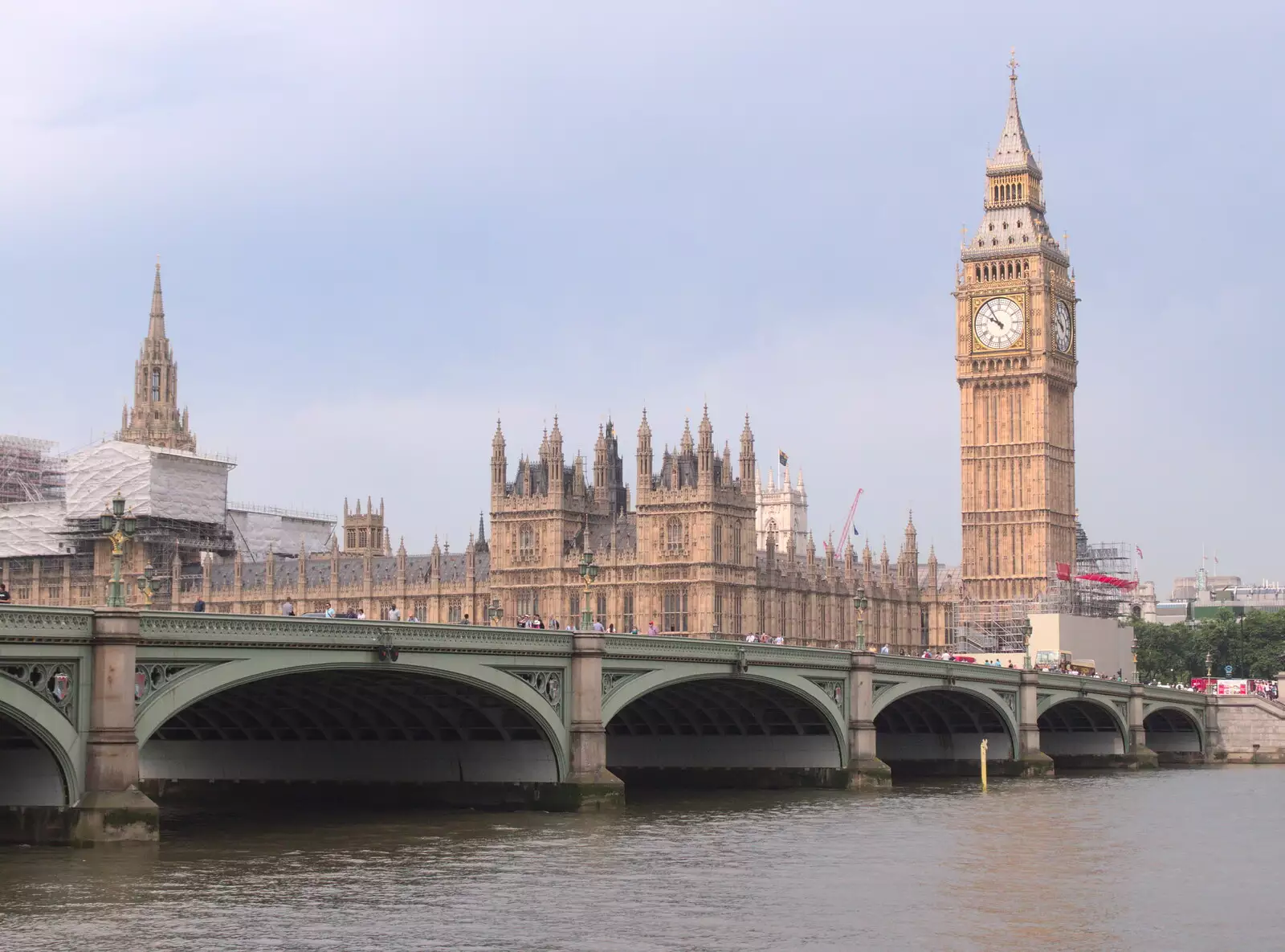 The Houses of Parliament and Westminster Bridge, from SwiftKey does Namco Funscape, Westminster, London - 20th June 2017