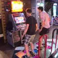 Alex and Tom do a dance-off, SwiftKey does Namco Funscape, Westminster, London - 20th June 2017