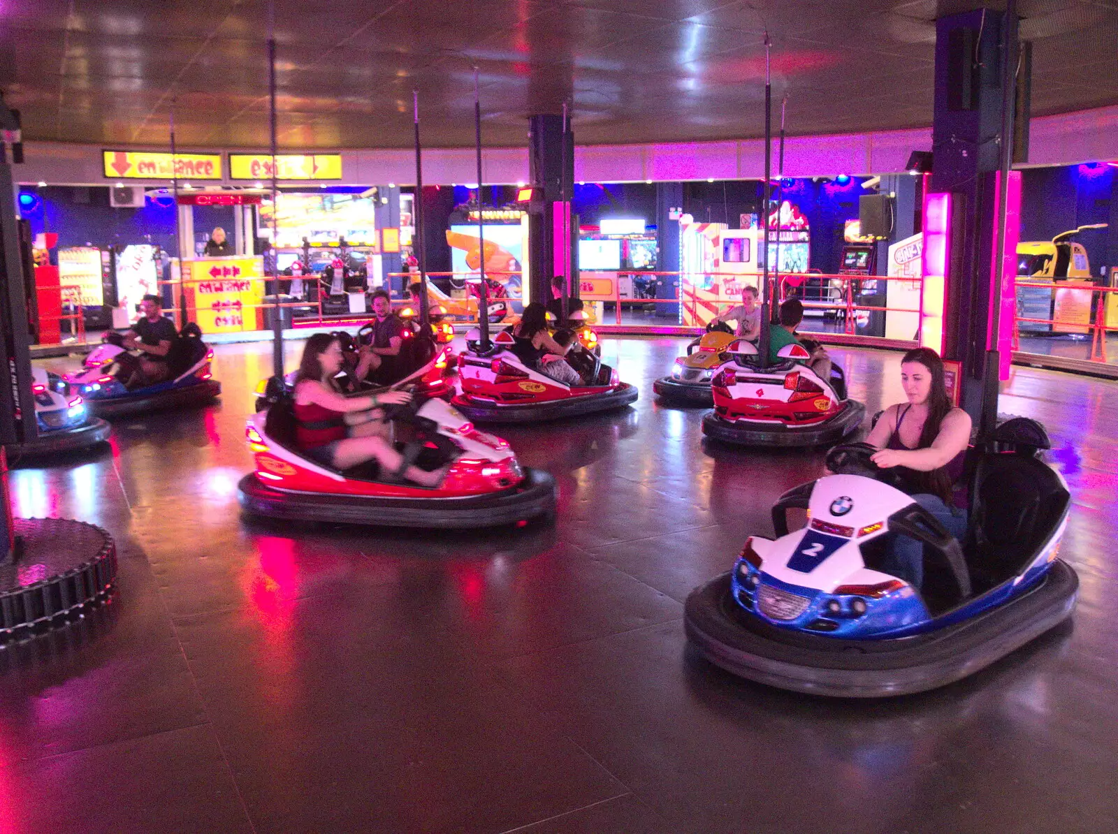 SwiftKey on the dodgems, from SwiftKey does Namco Funscape, Westminster, London - 20th June 2017