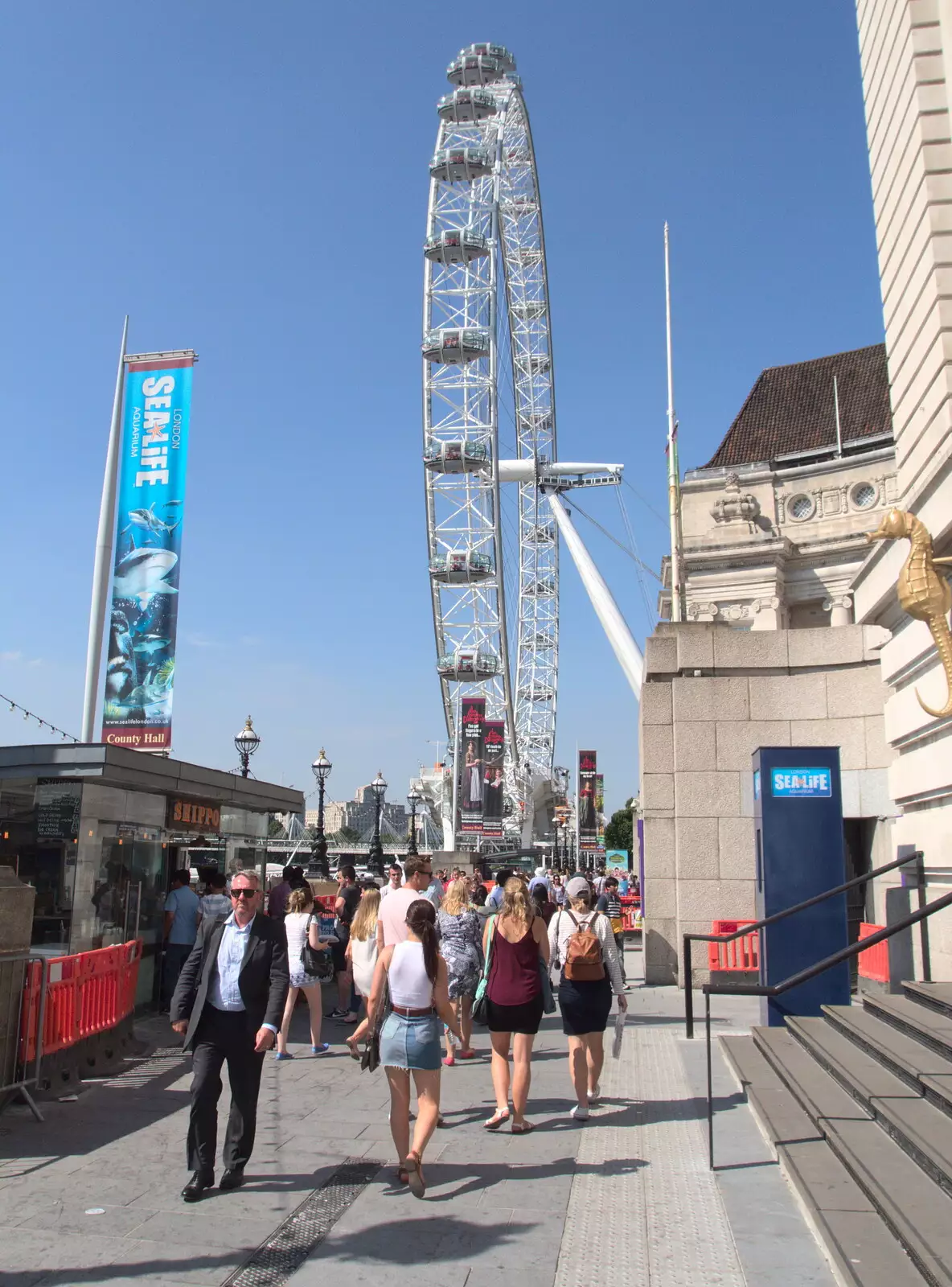 Back out by the river, from SwiftKey does Namco Funscape, Westminster, London - 20th June 2017