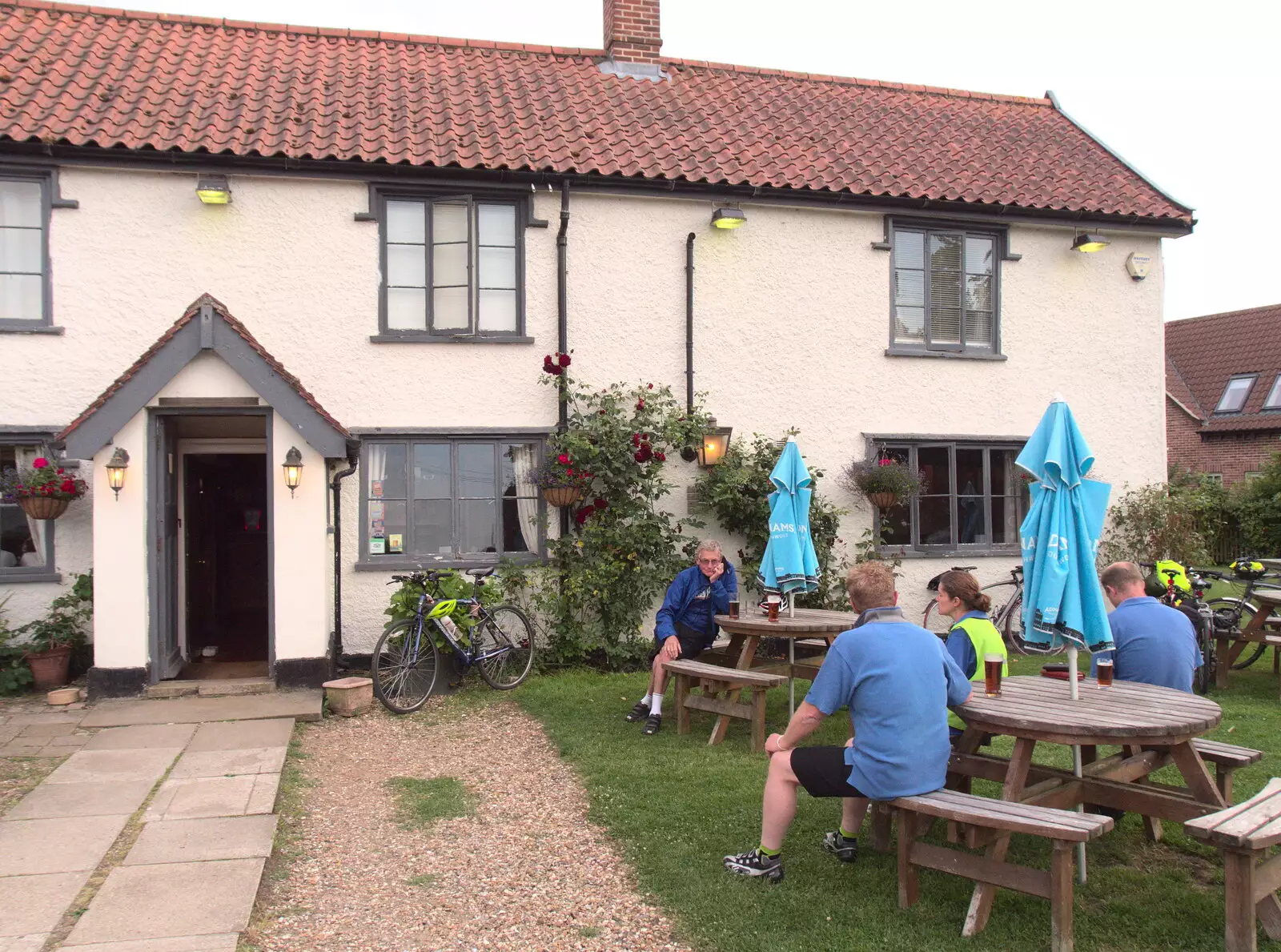 Martin looks grumpy again, from The Real Last Night of the Swan Inn, Brome, Suffolk - 24th June 2017