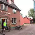 We sneak into the Swan with our bikes, The Real Last Night of the Swan Inn, Brome, Suffolk - 24th June 2017