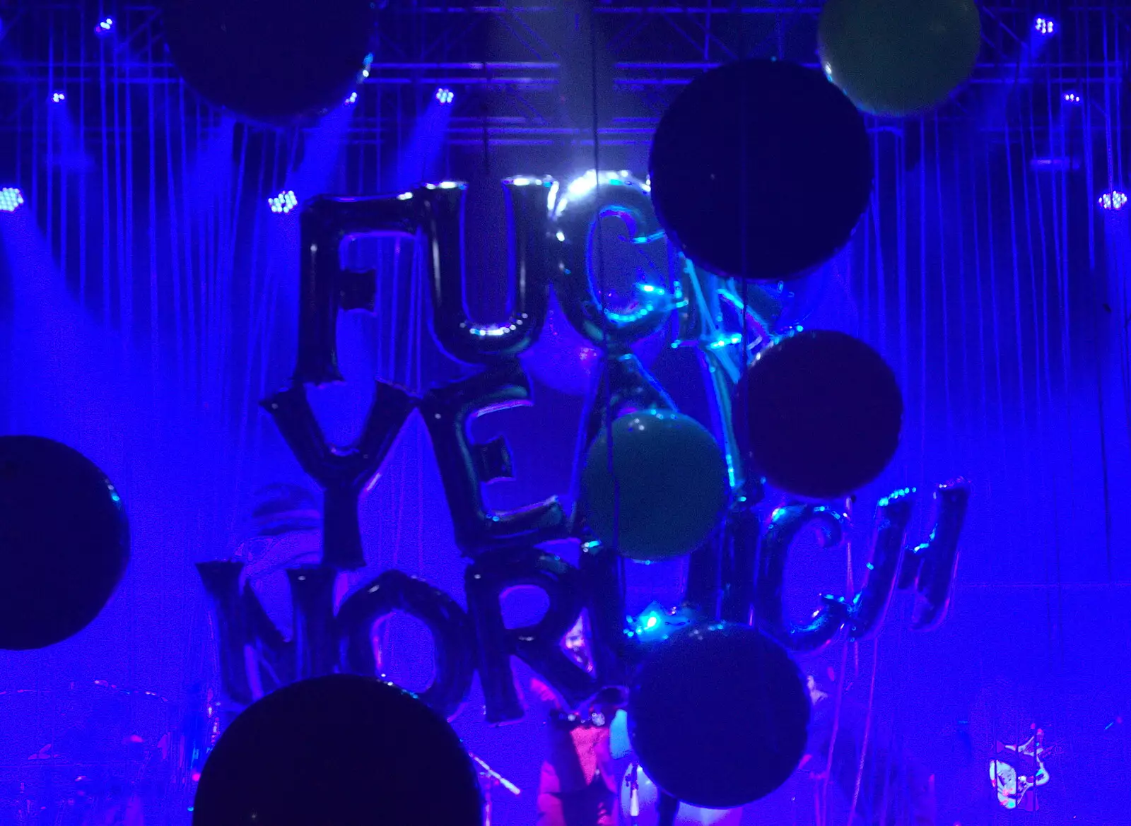 There's a hysterical 'F*ck Yeah Norwich' balloon, from Flaming Lips at the UEA, Norwich, Norfolk - 26th June 2017