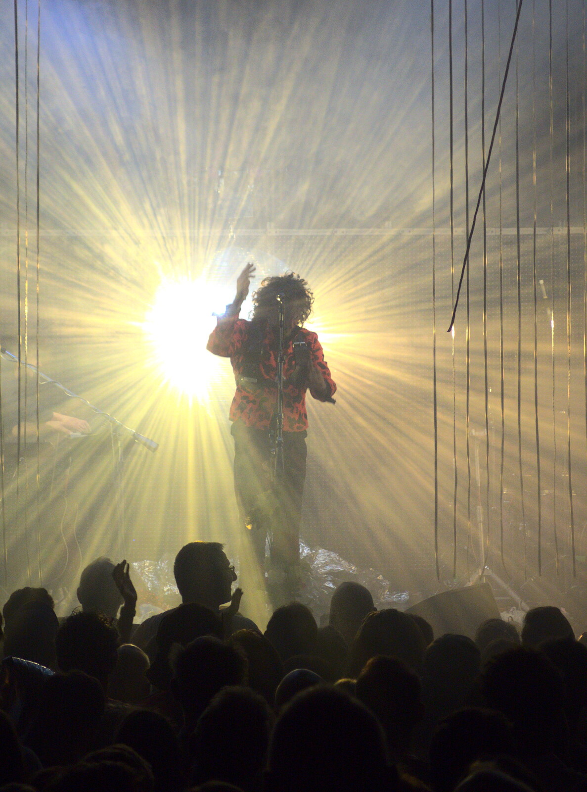 Backlit and back on stage from Flaming Lips at the UEA, Norwich, Norfolk - 26th June 2017