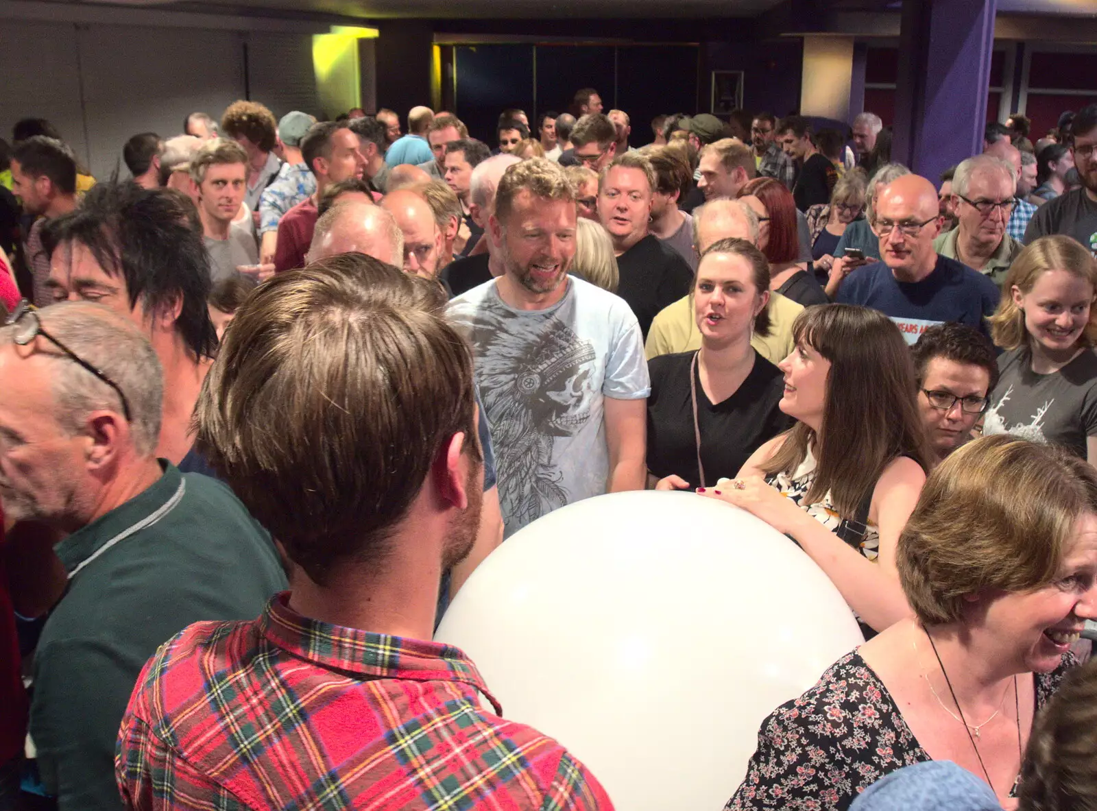 The crowd at the end of the gig, from Flaming Lips at the UEA, Norwich, Norfolk - 26th June 2017