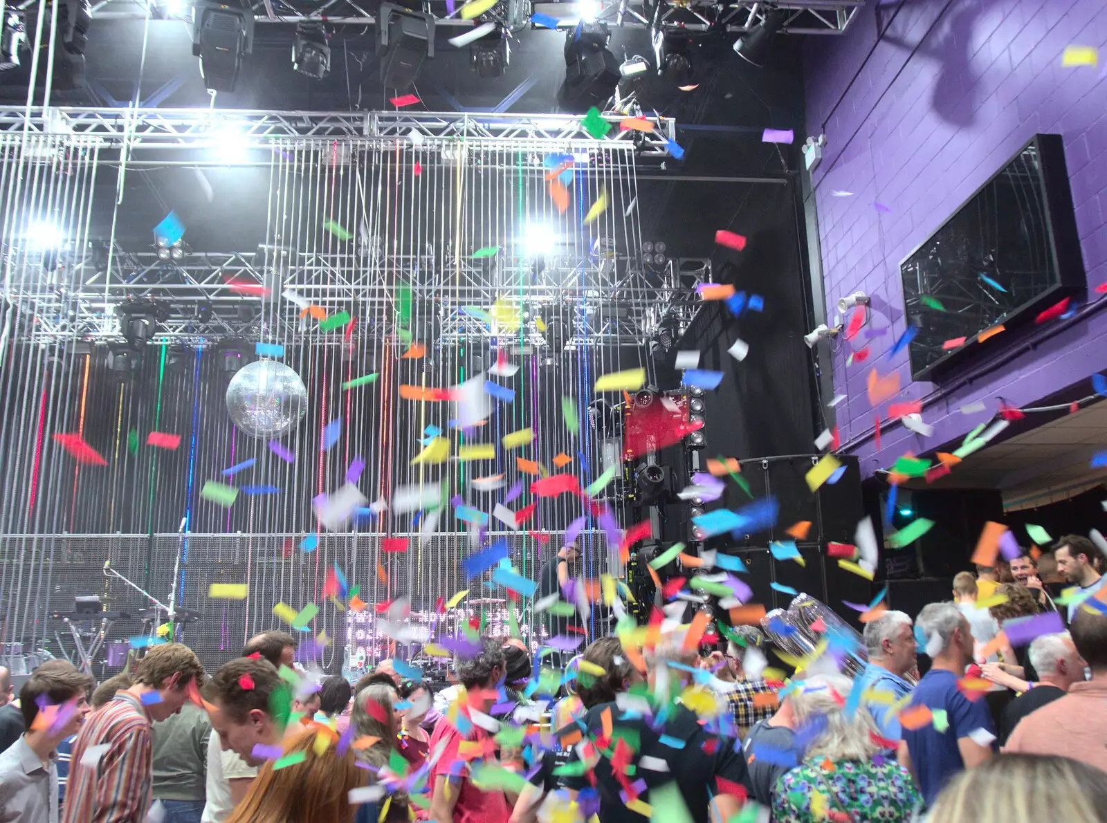 More confetti falls from the ceiling, from Flaming Lips at the UEA, Norwich, Norfolk - 26th June 2017