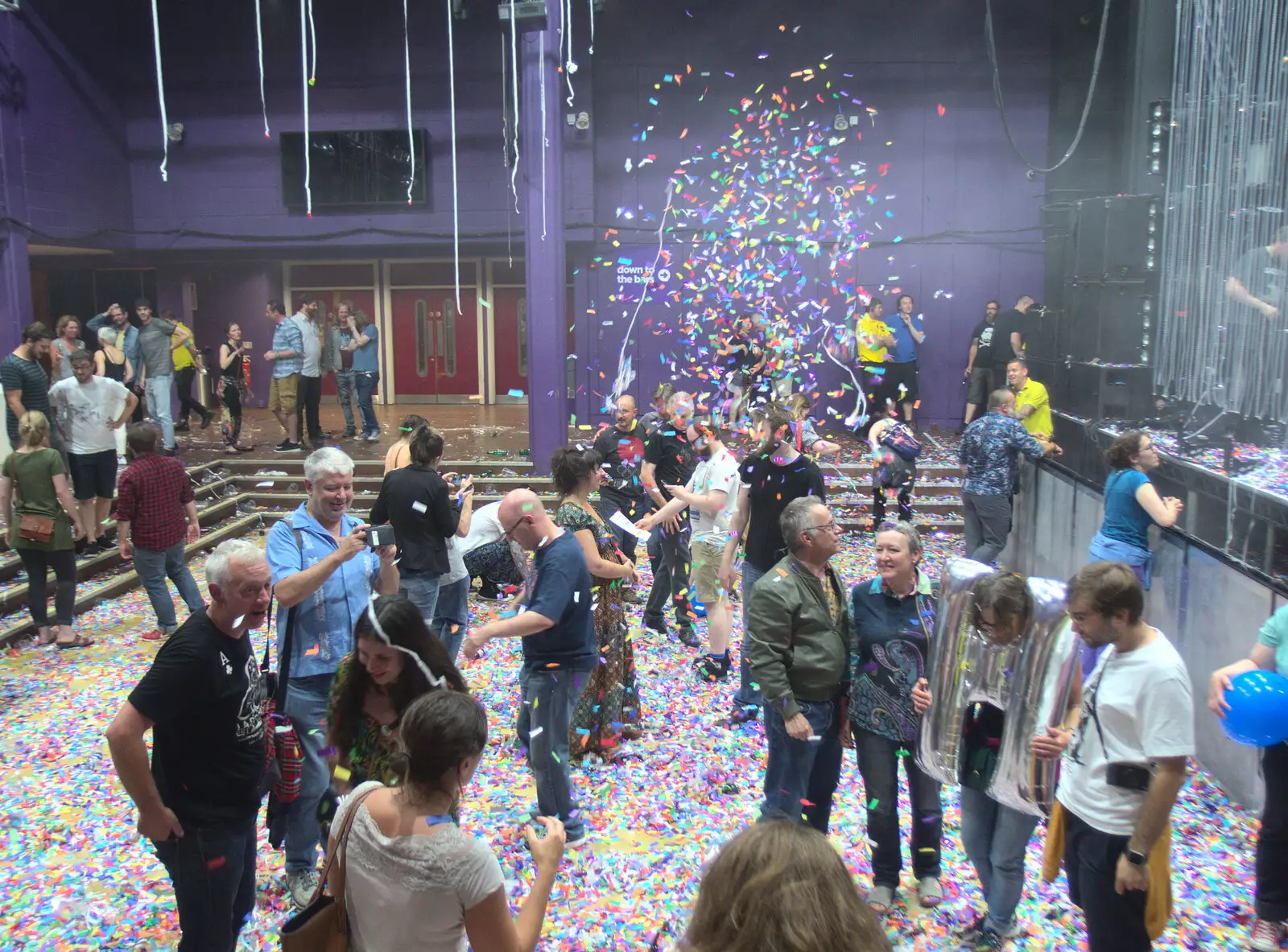 The LCR is like a confetti pit, from Flaming Lips at the UEA, Norwich, Norfolk - 26th June 2017