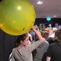 Isobel exits with the big yellow balloon, Flaming Lips at the UEA, Norwich, Norfolk - 26th June 2017