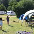 Everyone's got bubbles going, Camping at Dower House, West Harling, Norfolk - 1st July 2017