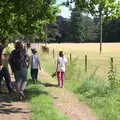 On the path out of the woods, Camping at Dower House, West Harling, Norfolk - 1st July 2017