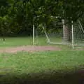 A football goal amongst the trees, Camping at Dower House, West Harling, Norfolk - 1st July 2017