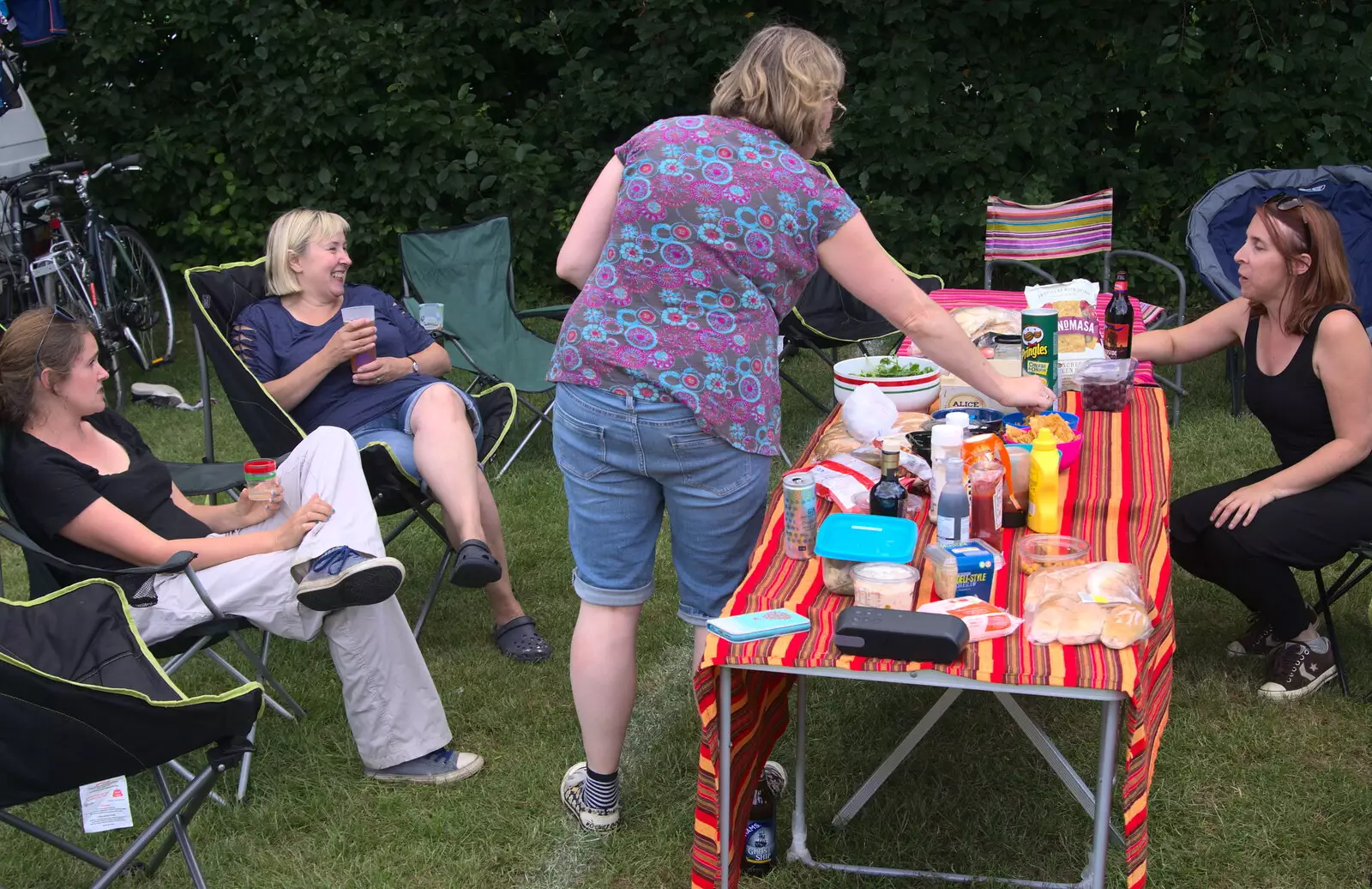 Time for a barbeque, from Camping at Dower House, West Harling, Norfolk - 1st July 2017