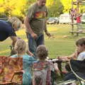 The kids do s'mores, Camping at Dower House, West Harling, Norfolk - 1st July 2017