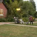 Fred heads off on his bike, Camping at Dower House, West Harling, Norfolk - 1st July 2017