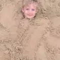 Harry's buried in sand, A Wet Day at the Beach, Sea Palling, Norfolk - 16th July 2017