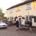 Outside the Falcon, A BSCC Ride to Pulham Market and Seeing the Queen, Norfolk and London - 20th July 2017