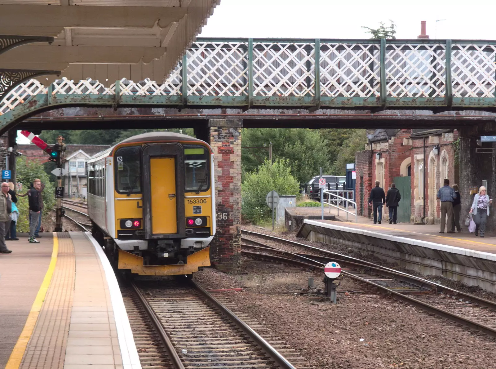 The Class 153 heads off to Yarmouth, from The Humpty Dumpty Beer Festival, Reedham, Norfolk - 22nd July 2017