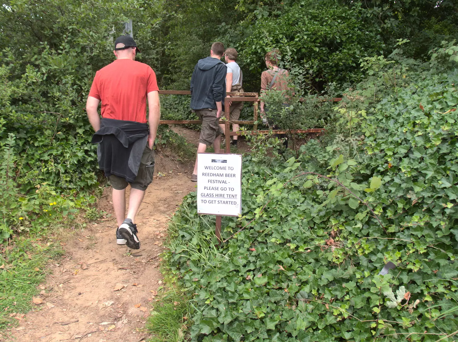 The leafiest beer-festival entrance ever, from The Humpty Dumpty Beer Festival, Reedham, Norfolk - 22nd July 2017