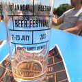 Nosher's glass, The Humpty Dumpty Beer Festival, Reedham, Norfolk - 22nd July 2017