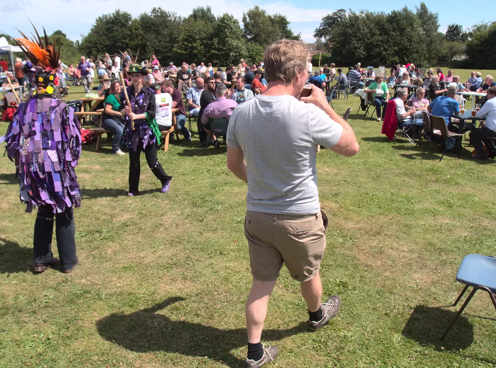 Marc roams around, from The Humpty Dumpty Beer Festival, Reedham, Norfolk - 22nd July 2017