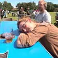 Suey has a doze in the sun, The Humpty Dumpty Beer Festival, Reedham, Norfolk - 22nd July 2017