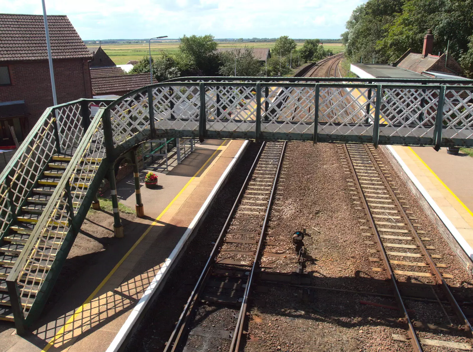 A view from the road bridge, from The Humpty Dumpty Beer Festival, Reedham, Norfolk - 22nd July 2017