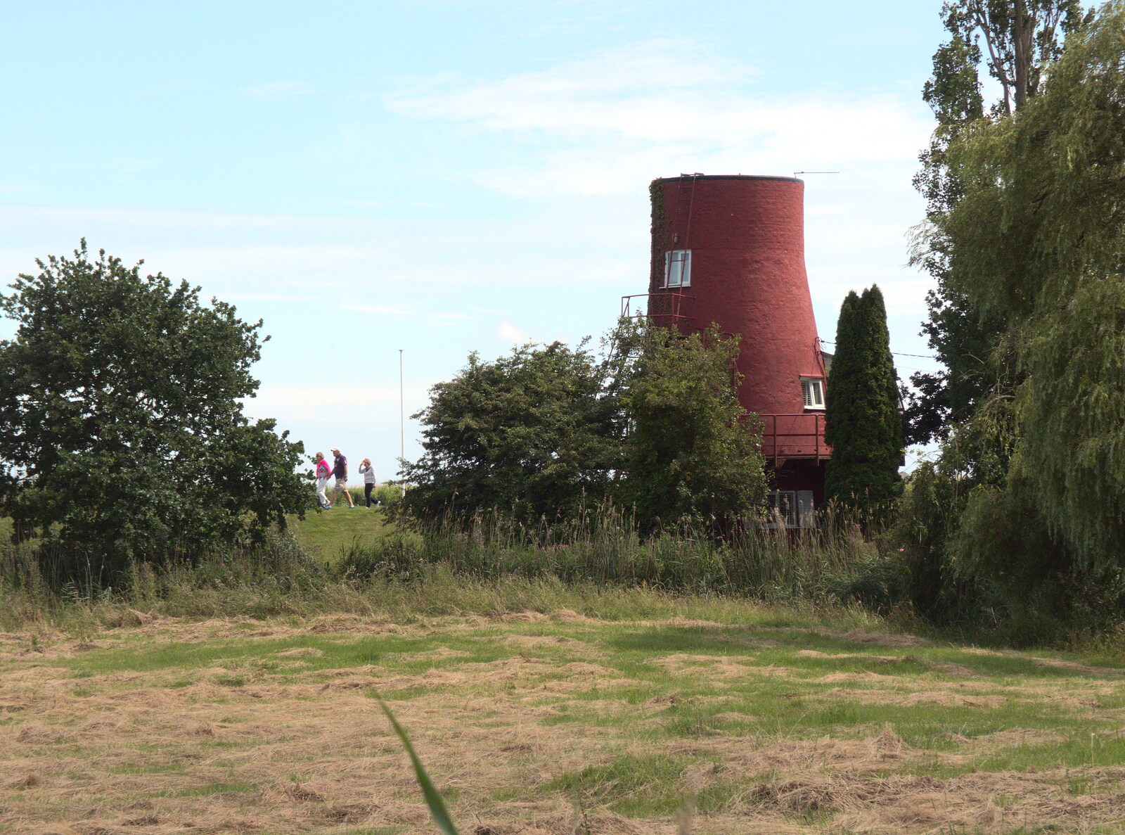 A topless wind pump from The Humpty Dumpty Beer Festival, Reedham, Norfolk - 22nd July 2017