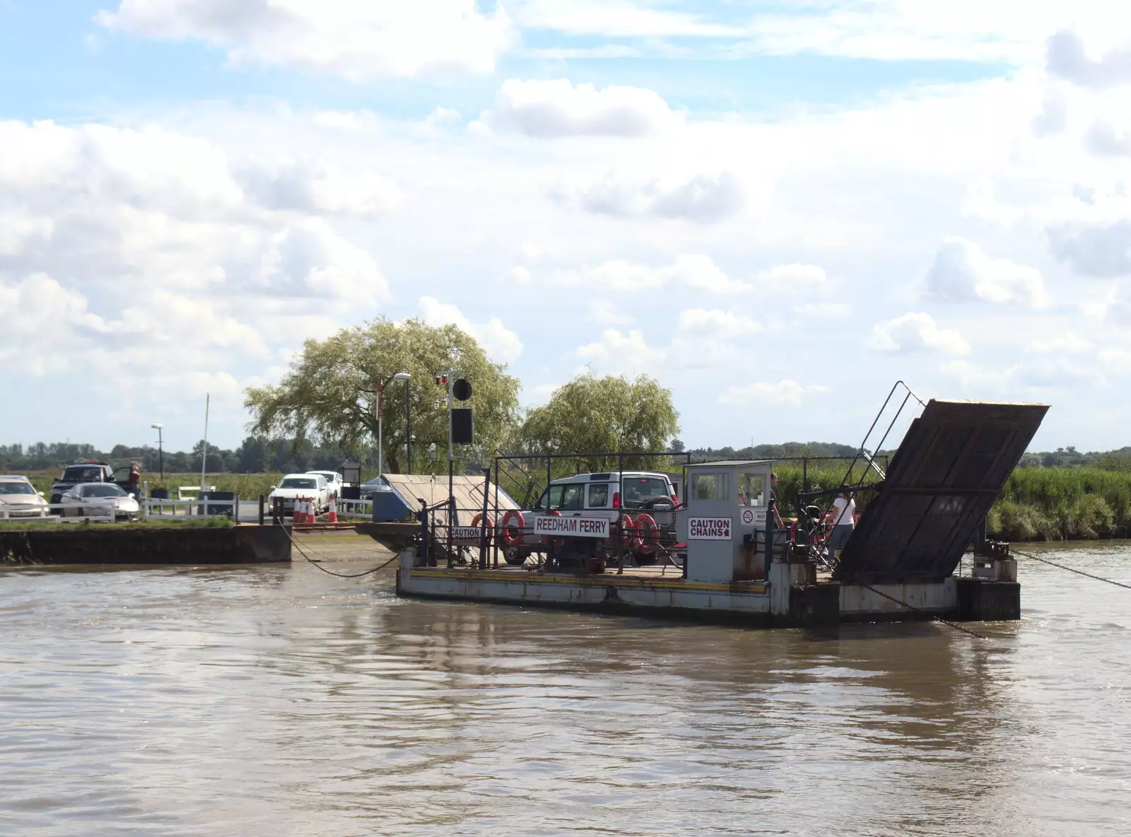 The quaint (actual) Reedham Ferry, from The Humpty Dumpty Beer Festival, Reedham, Norfolk - 22nd July 2017