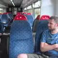 The Boy Phil on the newer train back to Norwich, The Humpty Dumpty Beer Festival, Reedham, Norfolk - 22nd July 2017