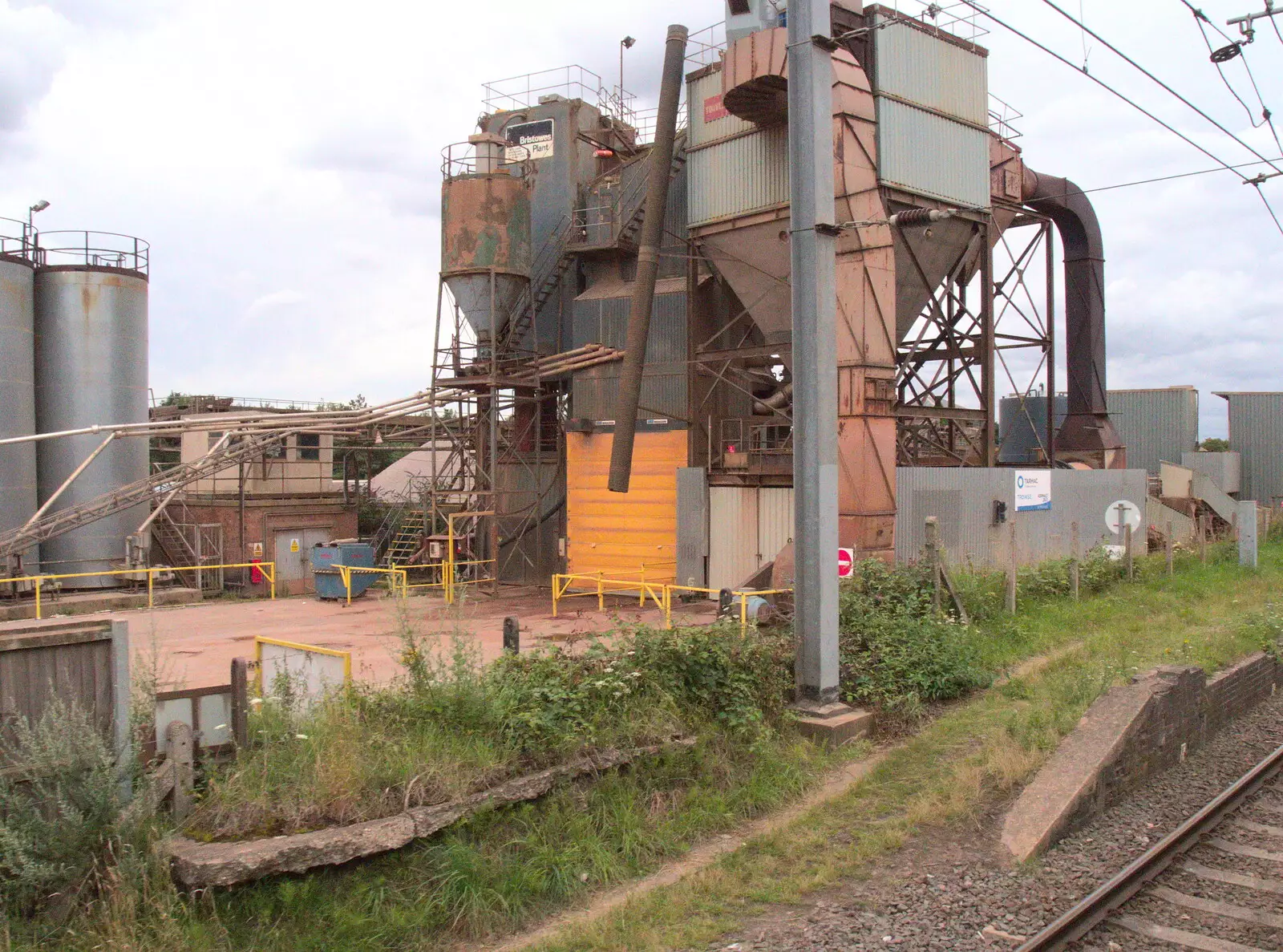 Some sort of cement works near the Swing Bridge, from The Humpty Dumpty Beer Festival, Reedham, Norfolk - 22nd July 2017