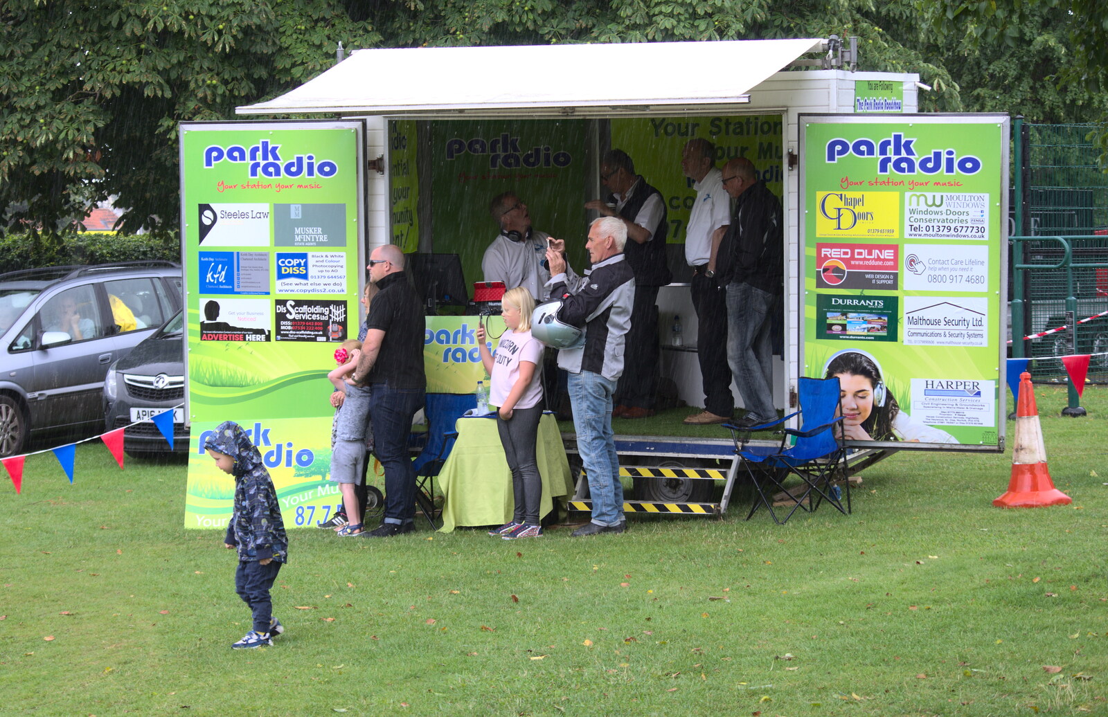 Park Radio's mobile trailer from Diss Fest, or Singin' in the Rain, Diss, Norfolk - 23rd July 2017