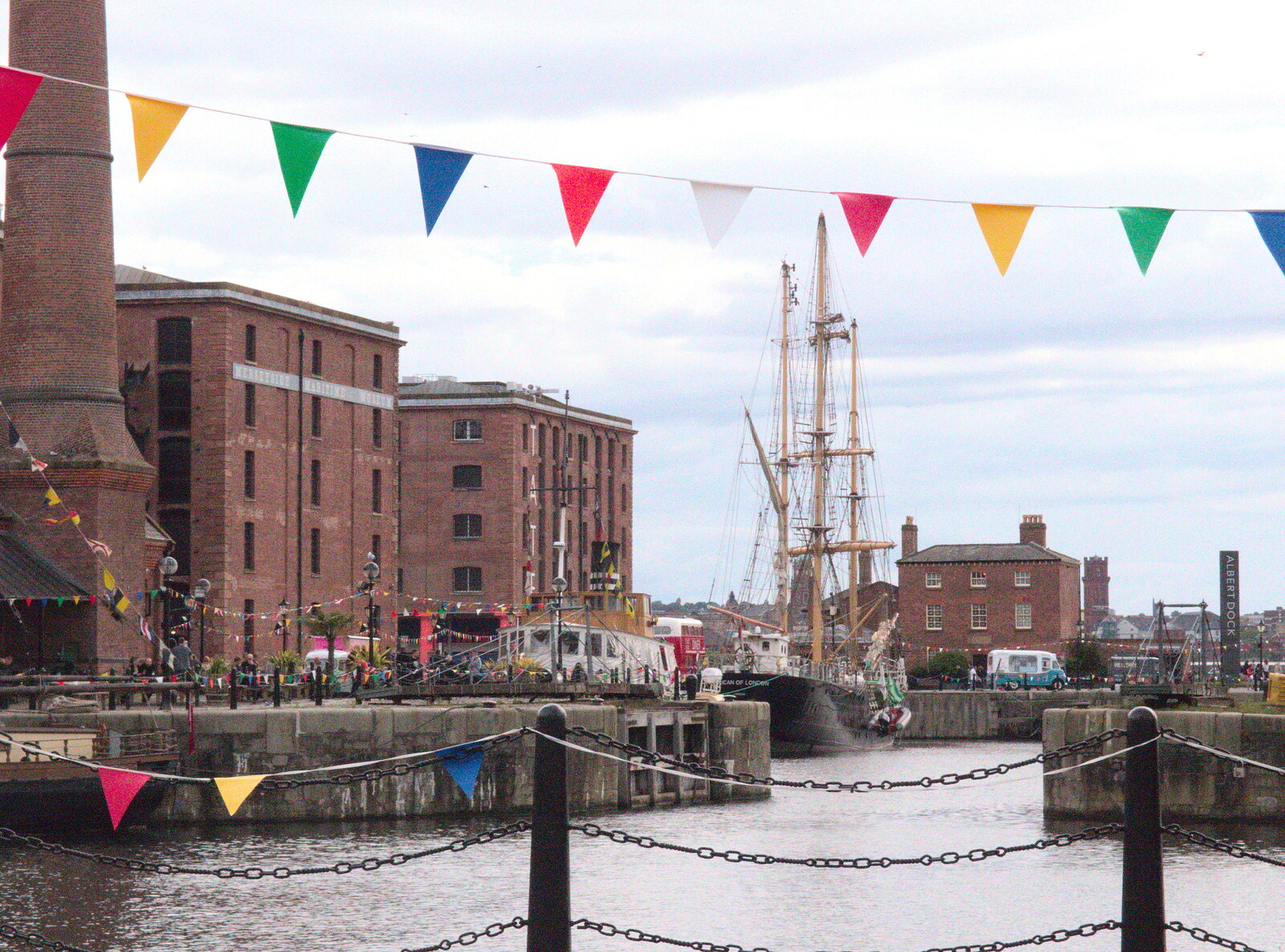 The revamped Albert Dock, near the Liver Building from Liverpool to Baile an Sceilg, County Kerry, Ireland - 30th July 2017