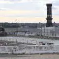 Derelict wet dock and clock tower, Liverpool to Baile an Sceilg, County Kerry, Ireland - 30th July 2017