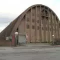 A warehouse that looks like an aircraft hangar, Liverpool to Baile an Sceilg, County Kerry, Ireland - 30th July 2017