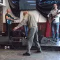 A drunk dude does some drunk-old-man dancing, Liverpool to Baile an Sceilg, County Kerry, Ireland - 30th July 2017