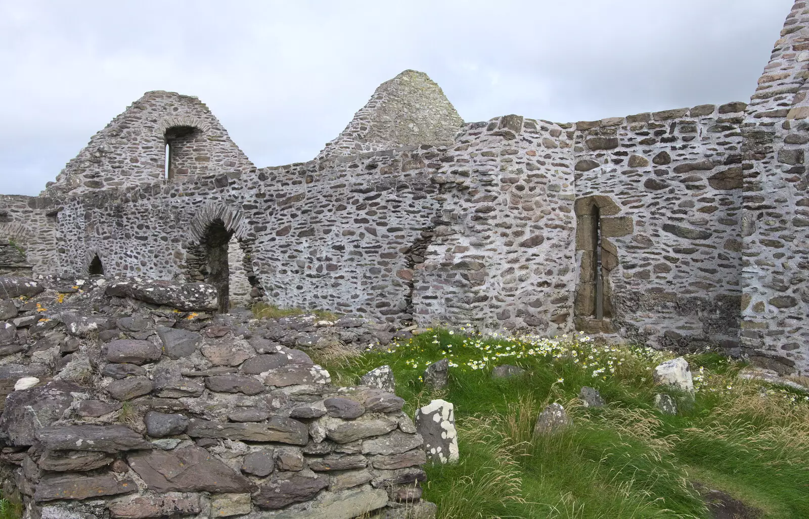 The old Ballinskelligs Abbey, from Baile an Sceilg to An tSnaidhme, Co. Kerry, Ireland - 31st July 2017