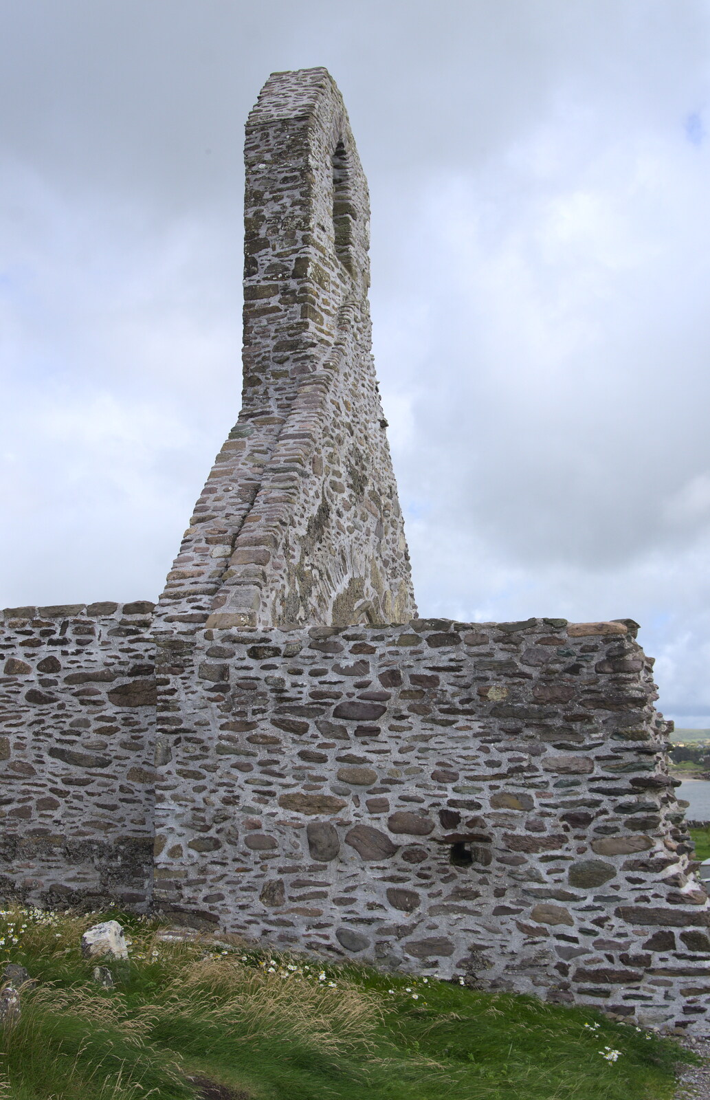 Ruined abbey remains from Baile an Sceilg to An tSnaidhme, Co. Kerry, Ireland - 31st July 2017