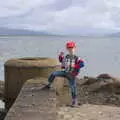 Harry poses on some breakwater, Baile an Sceilg to An tSnaidhme, Co. Kerry, Ireland - 31st July 2017