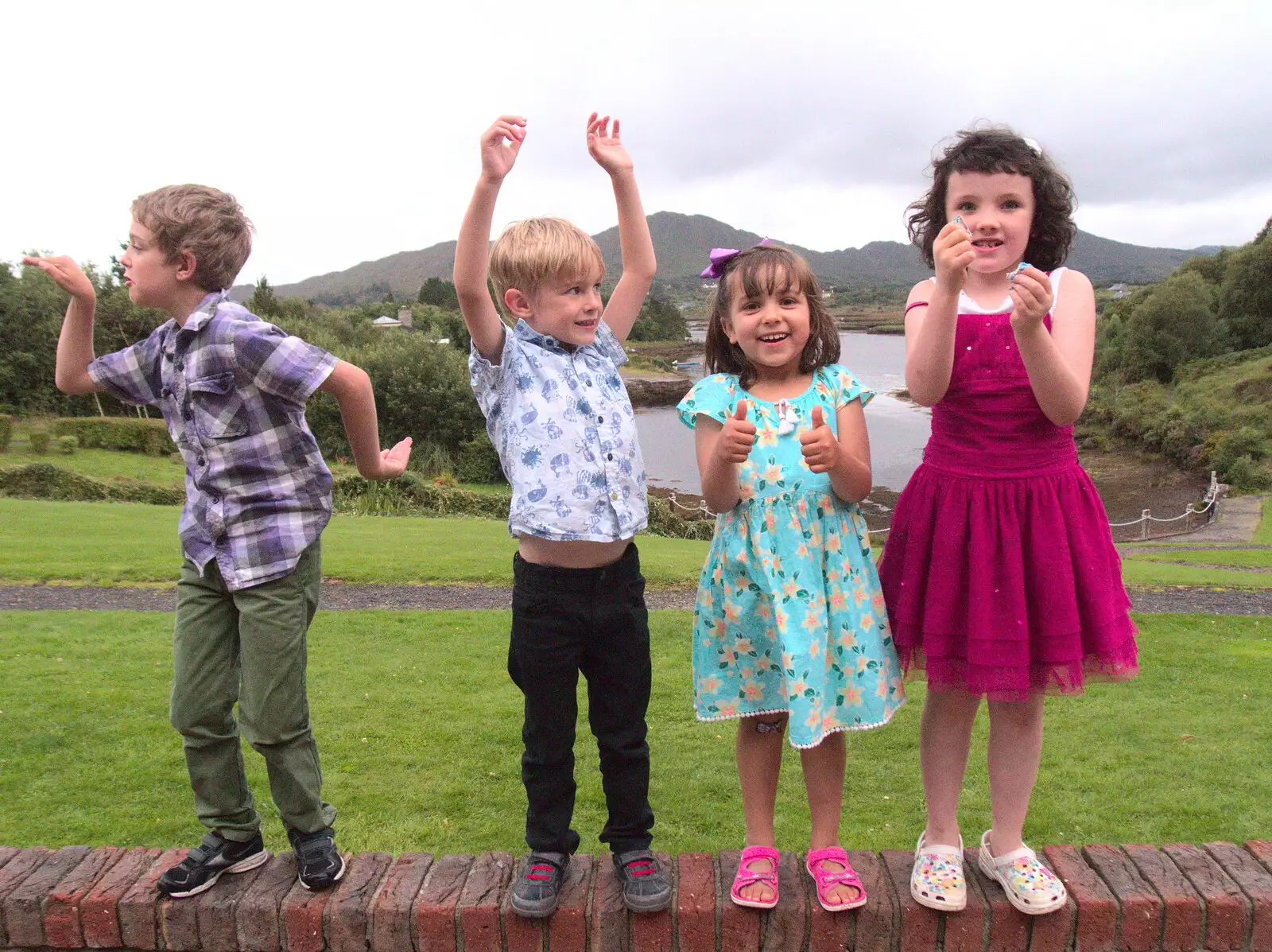 Fred does his Egyptian thing, from In The Sneem, An tSnaidhm, Kerry, Ireland - 1st August 2017