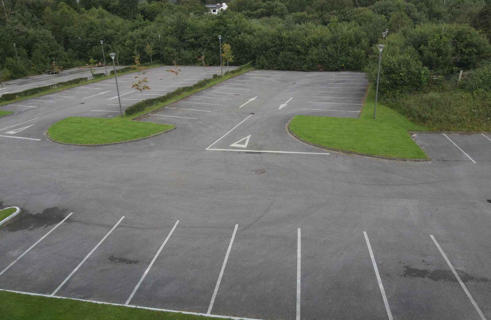 The huge car park is always empty in the morning from In The Sneem, An tSnaidhm, Kerry, Ireland - 1st August 2017