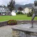 A statue of Steve 'Crusher' Casey in Sneem, In The Sneem, An tSnaidhm, Kerry, Ireland - 1st August 2017