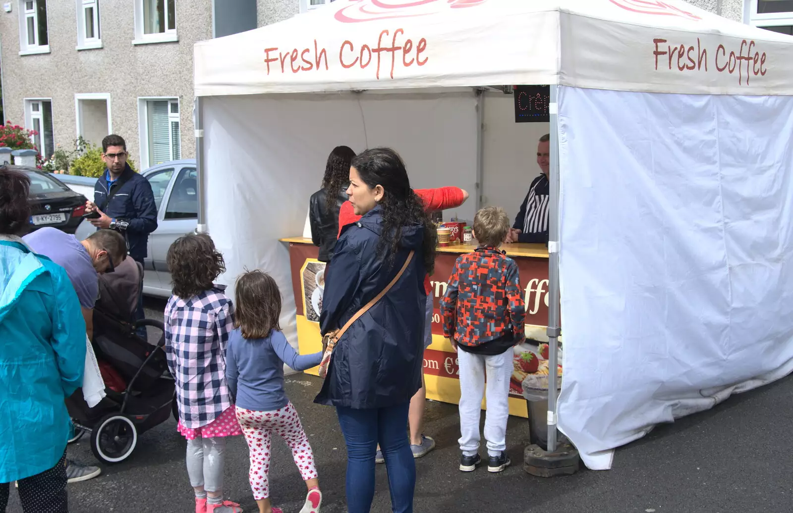 Fred waits for a crepe, from In The Sneem, An tSnaidhm, Kerry, Ireland - 1st August 2017