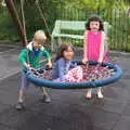 Harry, Analua and Fern on a swing, In The Sneem, An tSnaidhm, Kerry, Ireland - 1st August 2017