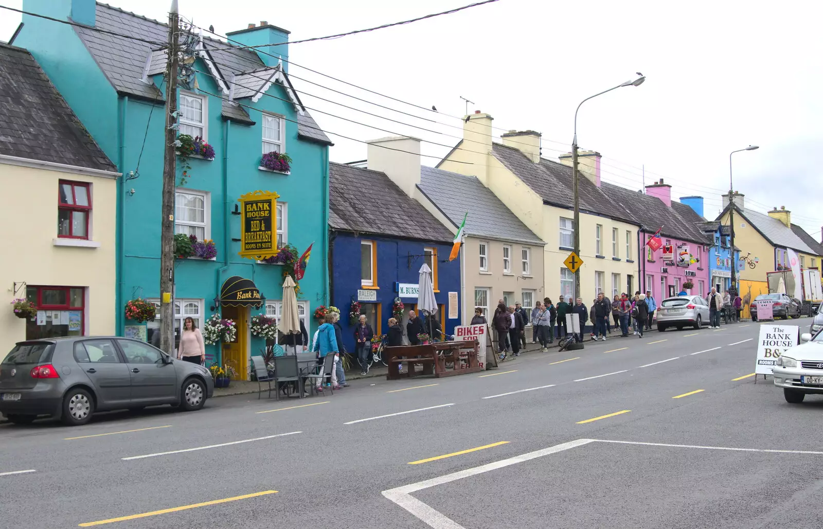 There's a bus passenger surge every so often, from In The Sneem, An tSnaidhm, Kerry, Ireland - 1st August 2017